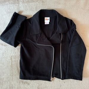 Circo Black Kids Asymmetric Zip Jacket